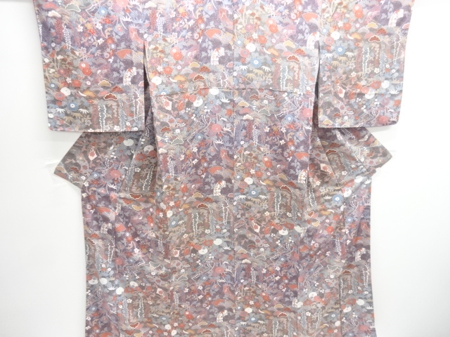 JAPANESE KIMONO / KOMON / FLOWER & PLANT 